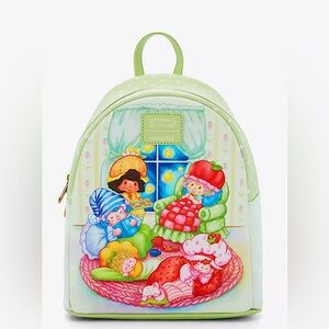 Loungefly Strawberry Shortcake Friends Sleepover Mini Backpack Purse Retro NWT